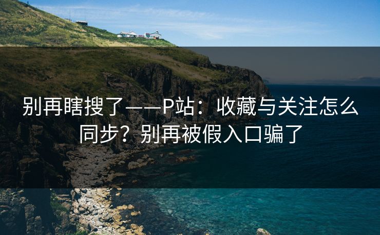 别再瞎搜了——P站：收藏与关注怎么同步？别再被假入口骗了